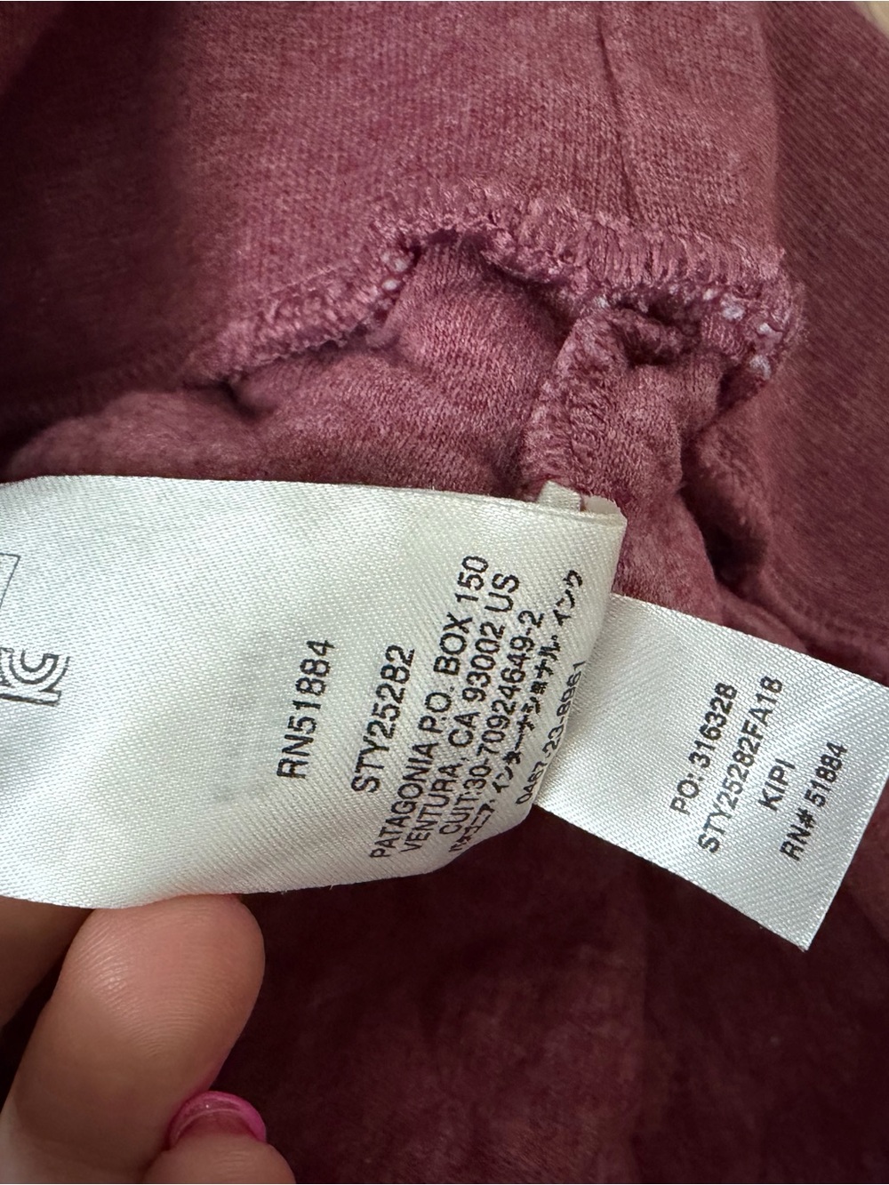Patagonia Organic cotton Quilted Snap Pullover - Mauve Plum small - Picture 4 of 6